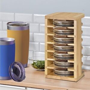 Tumbler lid organizer